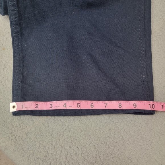 NWT Carhartt Loose Original Fit Washed Duck Work Dungaree Pants Dark Navy 44x32 - Picture 9 of 11